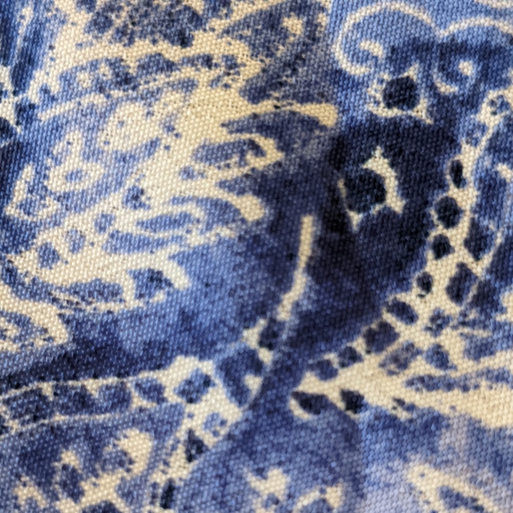 AQUA Dress Blue Paisley S/L Handkerchief hem NWT S - Picture 11 of 13